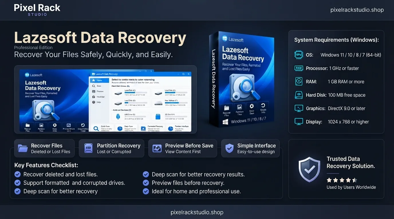 Lazesoft Data Recovery 5.3.0.1 Professional